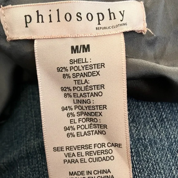 Philosophy Charcoal gray Moto jacket - Picture 5 of 6